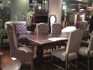 Classic Home table and tufted chairs